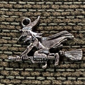 witch on a broomstick charm